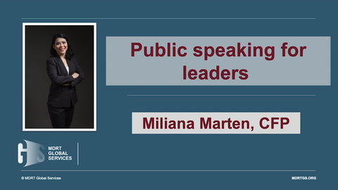 Public speaking for leaders