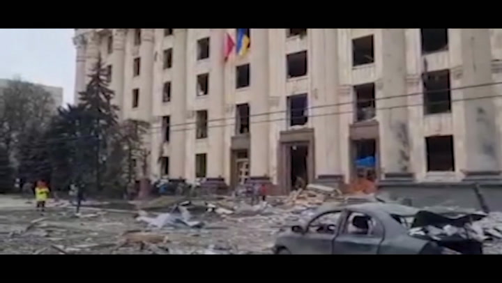 Bombardeos rusos golpean la segunda ciudad más grande de Ucrania
