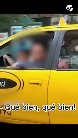 Un taxista dejó manejar a su hijo menor de edad y otro conductor lo escrachó