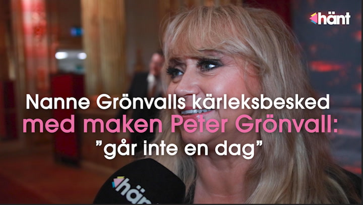 Nanne Grönvalls kärleksbesked med maken Peter Grönvall: ”går inte en dag”
