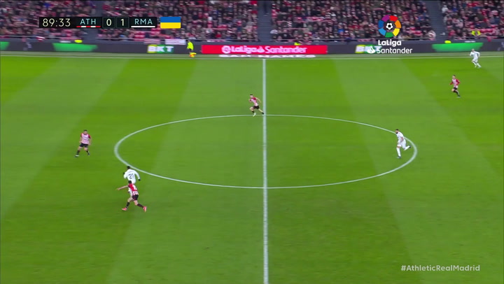 Gol de Kroos (0-2) en el Athletic Club 0-2 Real Madrid