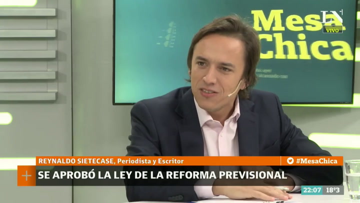 Reynaldo Sietecase, sobre la controvertida reforma previsional
