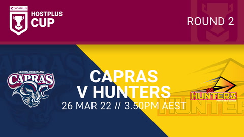26 March - Hostplus Cup Round 2 - CQ Capras v PNG Hunters
