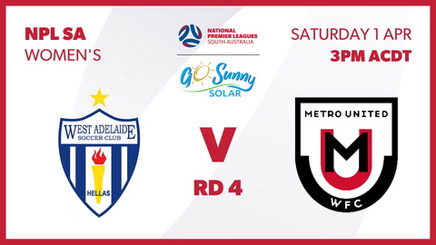 West Adelaide SC v Metro United WFC