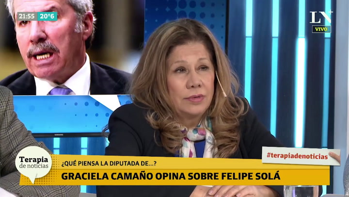 Las definiciones de Graciela Camaño sobre Felipe Solá
