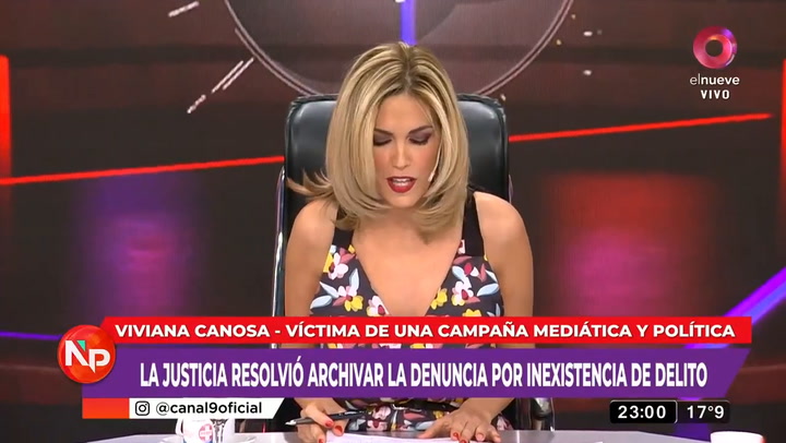 El descargo de Viviana Canosa: 'Ha quedado demostrado que soy inocente'