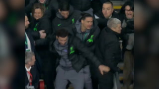 Nunez hurdles barrier in celebration as Liverpool win Carabao Cup
