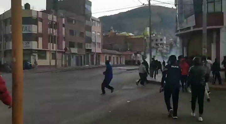 Incidentes en Puno, Perú por protestas