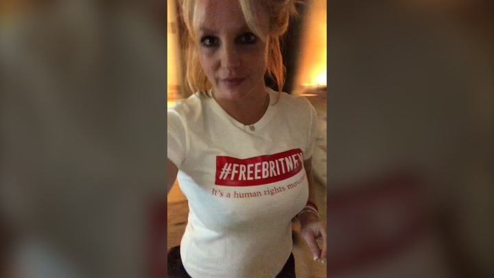 Britney Spears sports #FreeBritney top ahead of conservatorship hearing