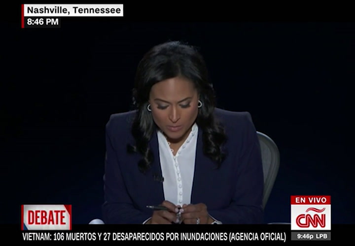 Debate presidencial 2020: Las familias norteamericanas y la economía - Fuente: CNN en español