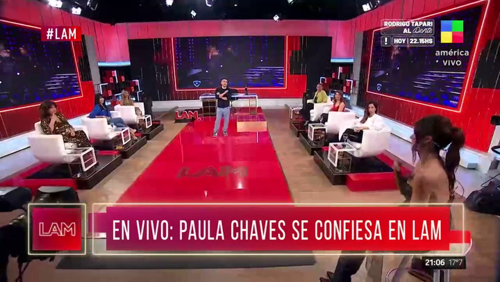Paula Chaves recordó una intimidad con Pedro Alfonso