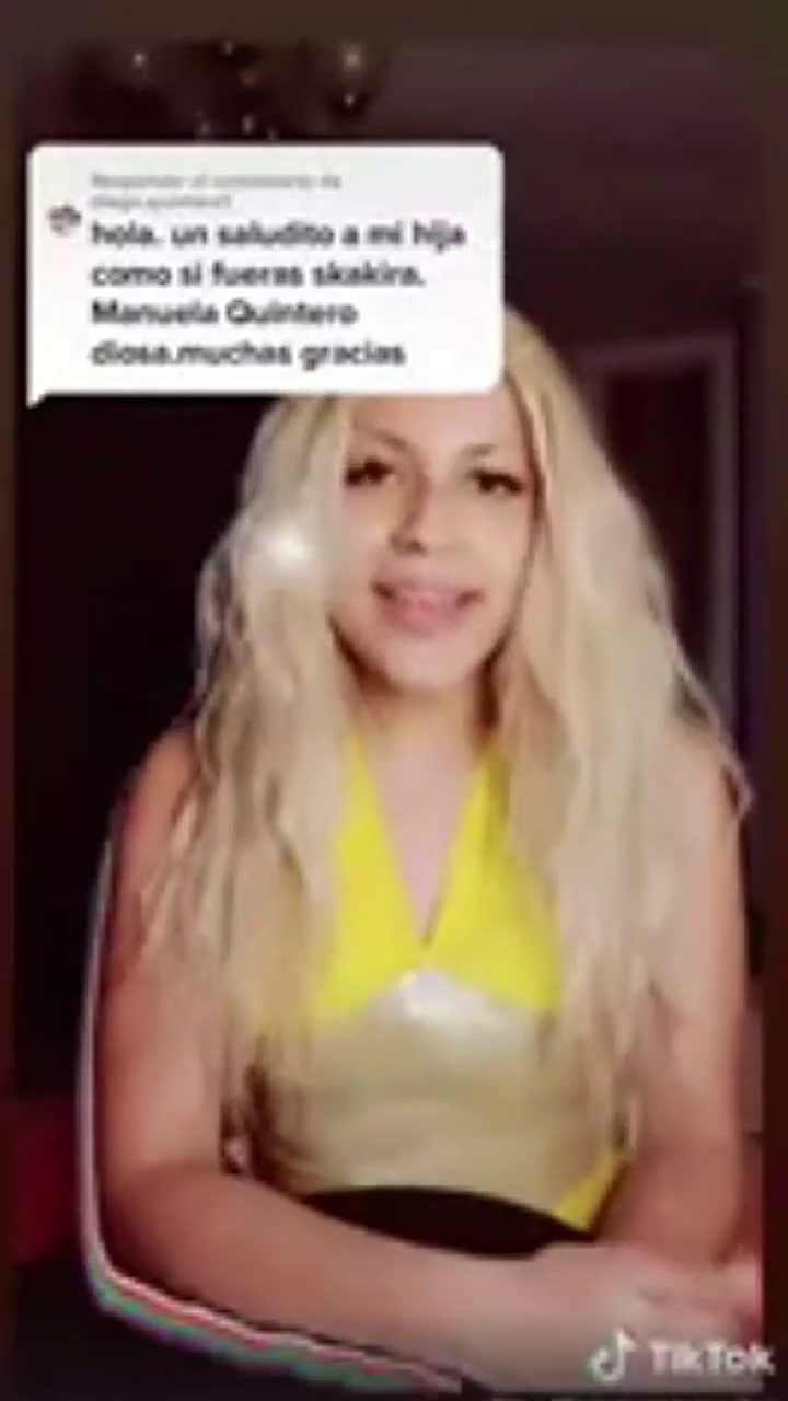 Es idéntica a Shakira y causa furor en TikTok - Fuente: TikTok