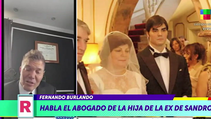 Fernando Burlando habló del casamiento entre Sandro y Julia Adela Visciani