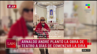 Polémica con Arnaldo André tras cancelar la gira de su obra de teatro: el enojo del elenco