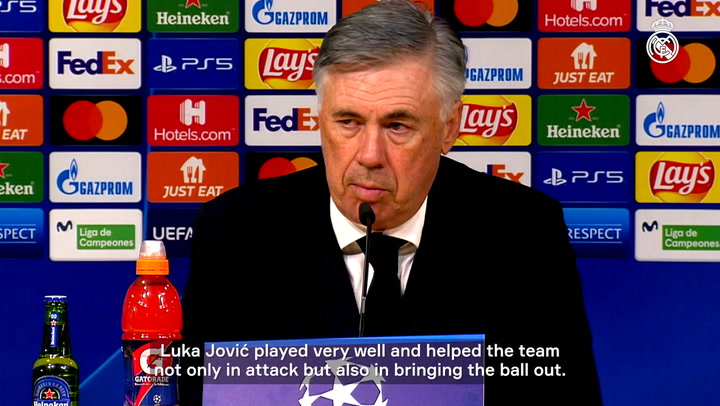 Carlo Ancelotti: 'The team's doing very well'