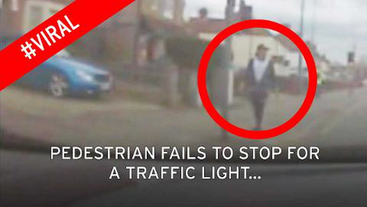 This dash cam footage of a collision with traffic lights isn't your average  crash - Mirror Online