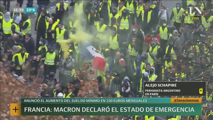 Macron declaró el estado de emergencia en Francia