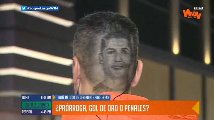 Se hizo la cara de Cristiano Ronaldo en la peluquería pero quizás no le salió tan bien