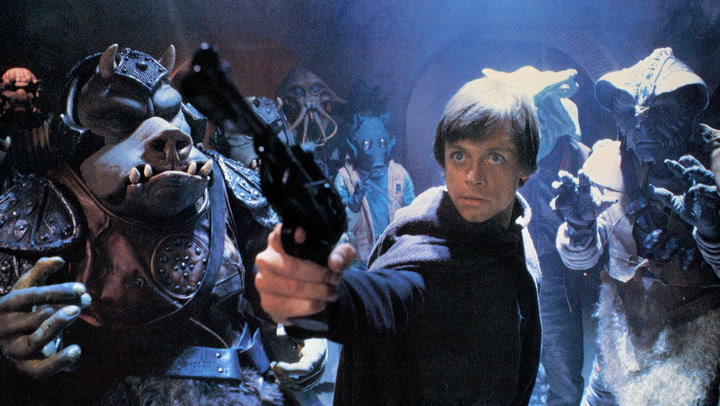1983 Star Wars Return of the Jedi Sticker # 22 Blue Border Gamorrean Guard 