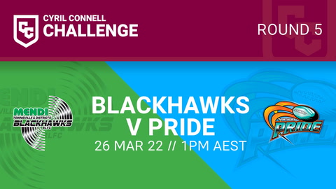 26 March - Cyril Connell Challenge Round 5 - Townsville Blackhawks v Northern Pride