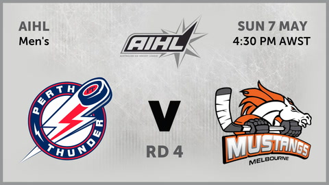 07 May - Australian Ice Hockey League - RD 4 - Thunder v Mustangs