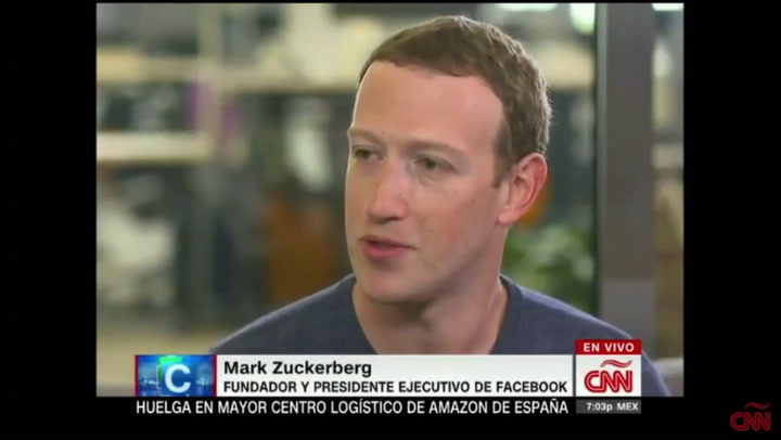 Zuckerberg da explicaciones sobre los datos de los usuarios de Facebook - Fuente: CNN