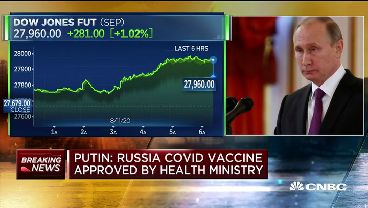 Vladimir Putin anunció que registró la primera vacuna contra el Covid-19 - Fuente: Reuters