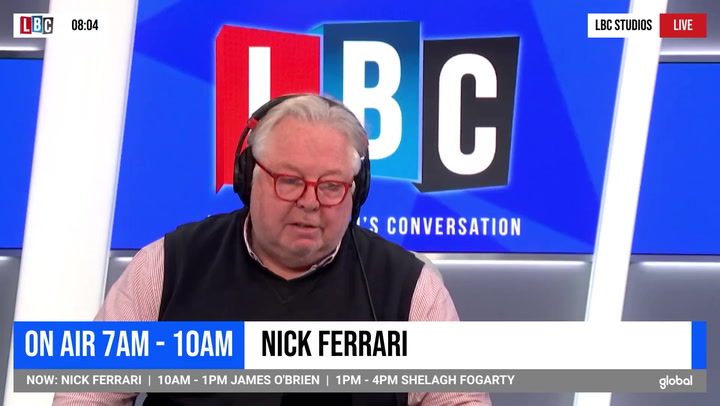 Parents who cannot afford toothbrushes should not have children, Nick Ferrari says