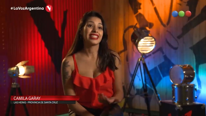 Camila Garay, participante de La Voz Argentina 2021 - Fuente: Telefe