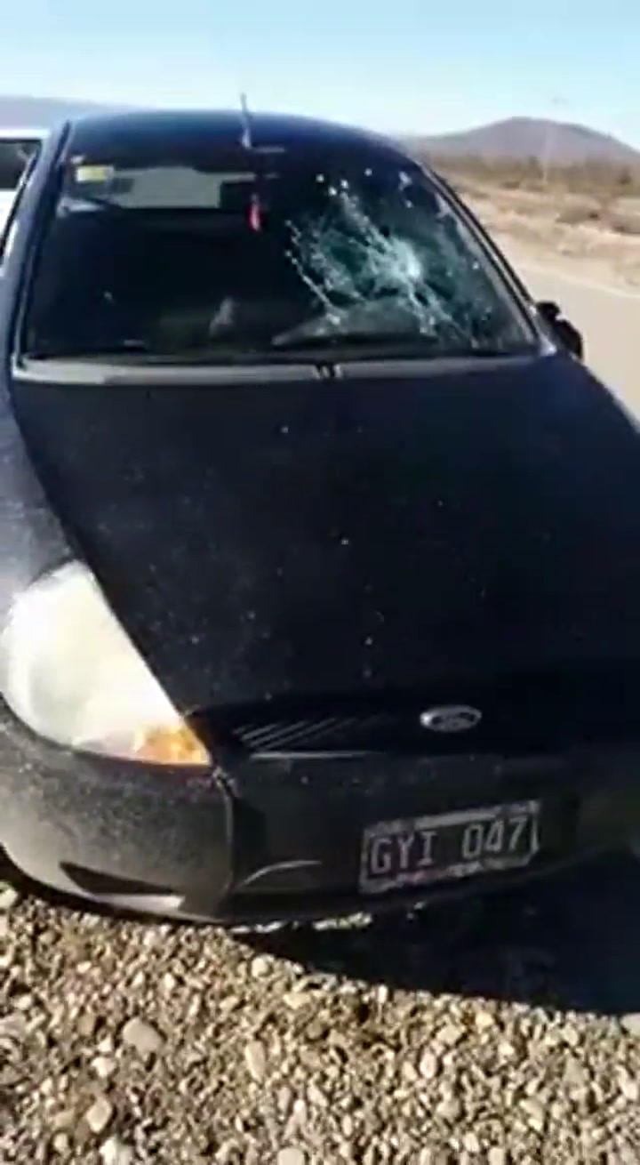 Brutal ataque de grupos mapuches a automovilista sobre Ruta 40 - Fuente: Diario El Chubut