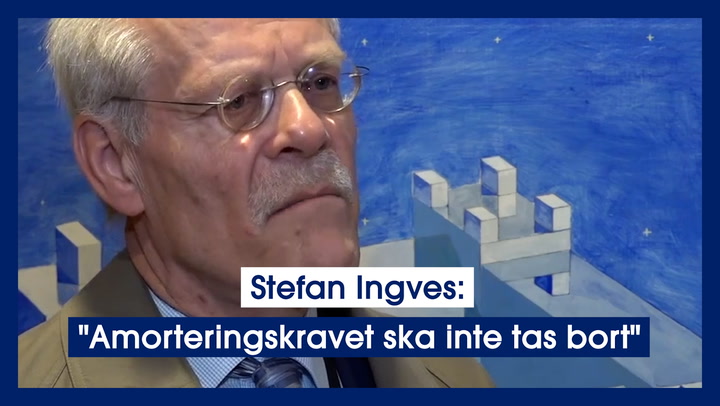 Stefan Ingves: "Amorteringskravet ska inte tas bort"