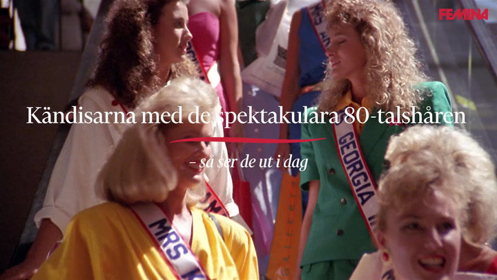 VIDEO: Kändisarna med de mest spektakulära 80-talshåren – så ser de ut i dag