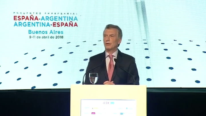 Macri: 'El ejemplo de España es muy bueno para nosotros y estamos siguiendo el mismo rumbo'