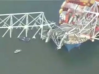 Puente Francis Scott Key de Baltimore cede ante impacto de barco de carga