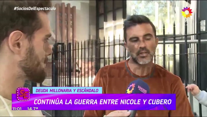 Fabián Cubero contradijo a Nicole Neumann