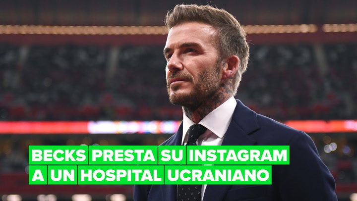 David Beckham cedió su cuenta de Instagram a una médica ucraniana en Kharkiv