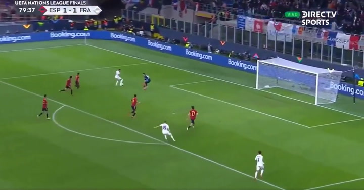 El gol de Mbappé en la final de la Nations League