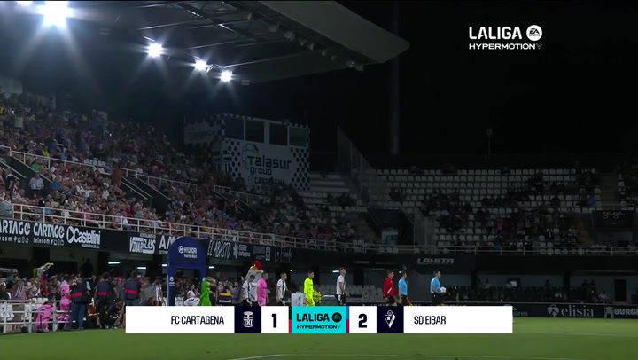 LaLiga Hypermotion (J7): Resumen y goles del FC Cartagena 1-1 SD Eibar