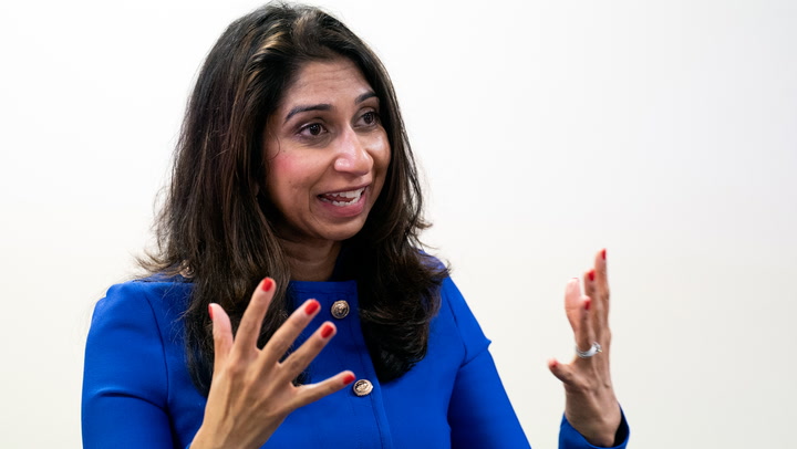 Suella Braverman 'strongly rebuts' Israel being in breach of international law