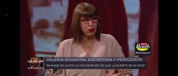 Valeria Schapira habló de la muerte de su madre