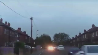 Northumbria police officer crashes into driver to force him off road
