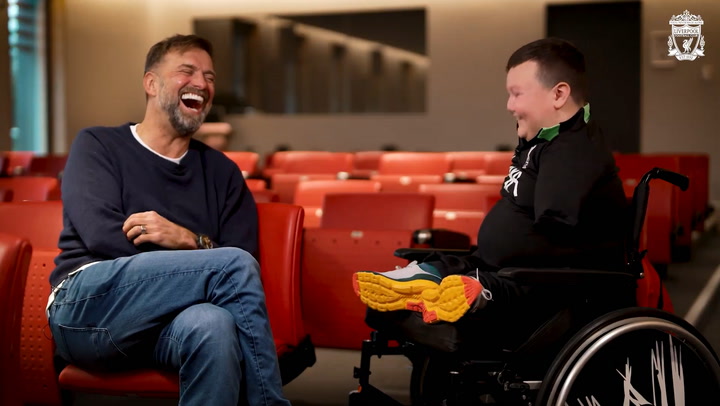 Klopp and Liverpool stars make young fan's dreams come true in emotional Christmas video