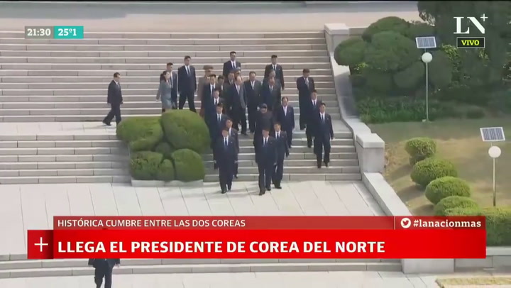 Histórico saludo entre presidentes de las dos Coreas