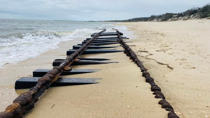 Ghost tracks uncovered by storms