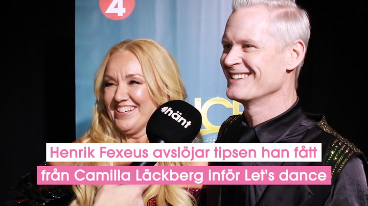 Henrik Fexeus avslöjar tipsen han fått från Camilla Läckberg inför Let's dance