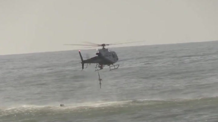 Water rescue of father and son of of Pacifica's coast