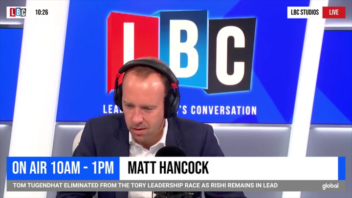 LBC caller attacks 'totally useless' ex-health secretary Matt Hancock