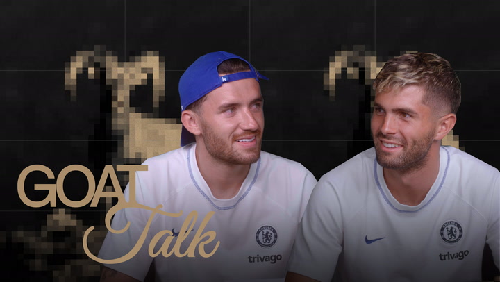 It’s USA vs. England! On the eve of a new Premier League campaign, Chelsea teammates Christian Pulisic & Ben Chilwell name their GOAT hype song, goal celebrations, sneakers, and—in advance of the 2022 World Cup—their favorite WC memories. This is GOAT Talk, a show where we ask today’s greats to crown their all-time greats.