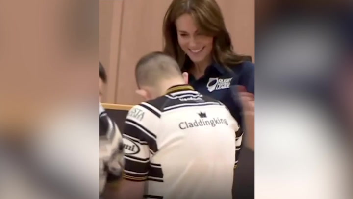 Watch- Princess Of Wales Tickled By 'Cheeky' Rugby Player During Wheelchair Game- 1