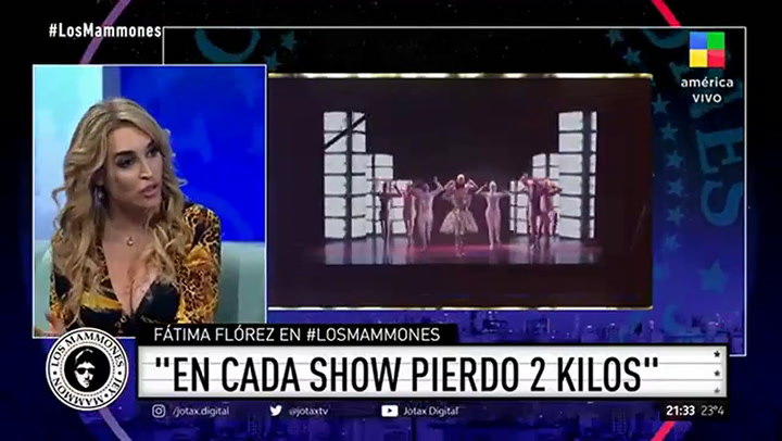Fátima Florez reveló las duras exigencias físicas que atraviesa al prepararse antes de cada show